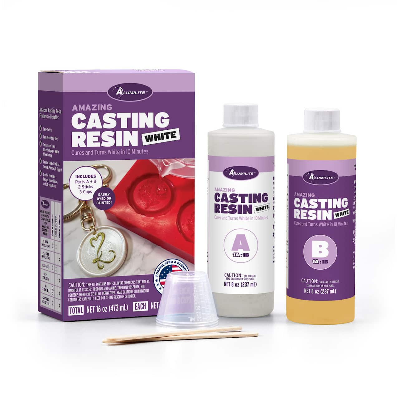 6 Pack: Alumilite™ 16oz. White Amazing Casting Resin